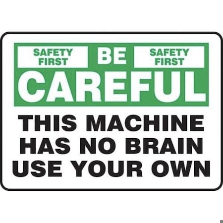Accuform SAFETY SIGN SAFETY FIRST  BE MEQM912XP MEQM912XP